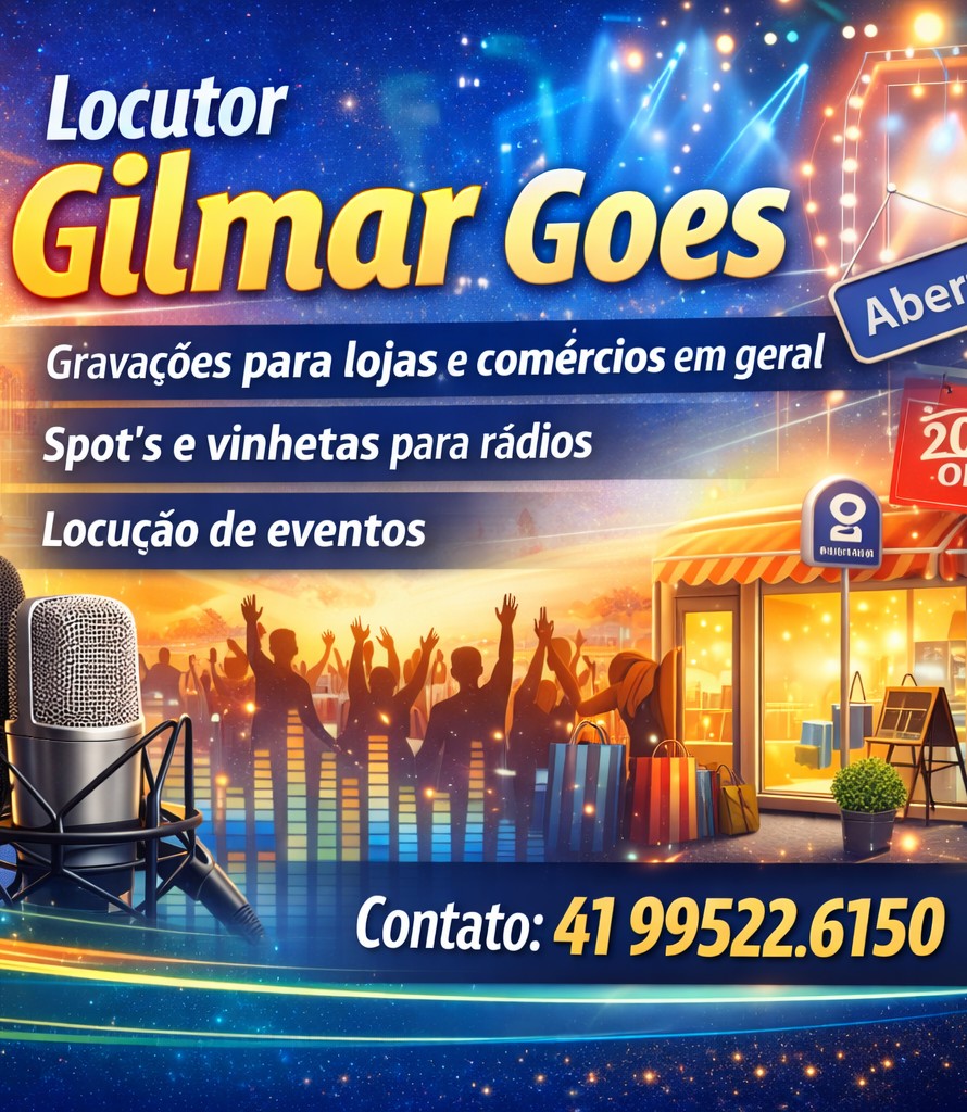 Locutor Gilmar Goes